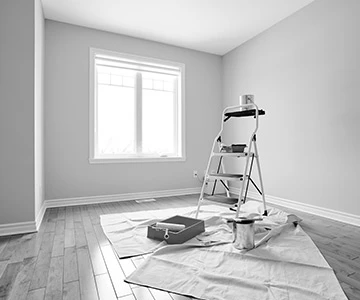 Pièce en rénovation