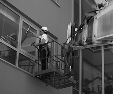 Nettoyage de vitres en extérieur